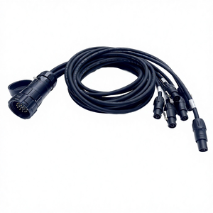 Cable de Extensión FCONNR Pro Stage SOCAPEX SOCO de 19 Pines a 6 Salidas, Cable de Alimentación Industrial para Instrumentación, PowerCon True1 Hembra - Product Image 2