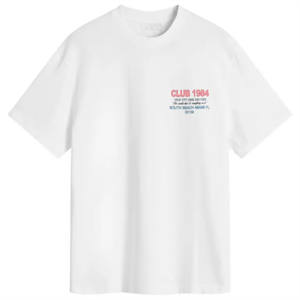 T-shirt blanc surdimensionné DTF | 100% coton French Terry 250 GSM Crewneck | T-shirt graphique rétro | Streetwear Premium & Urban Fashion - Product Image 1