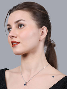 Collier pendentif en argent indien de haute qualité pour le mariage des femmes AD CZ laiton plaqué or Style ethnique Imitation perle Zircon principal - Product Image 3