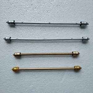 Tiges de défilement en plastique sur mesure avec boutons en or et en argent adaptés aux invitations de taille A4 et A5 idéales pour la revente - Product Image 2