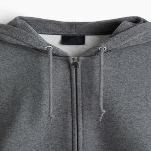 Sweat-shirts en polaire épais d'hiver OEM 2026, pull-over uni surdimensionné, sweat-shirts pour hommes, poche kangourou, décontracté, 100% coton, poids lourd - Product Image 3