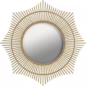 Espejo de pared de hierro y Metal moderno de la mejor calidad, duradero, respetuoso con el medio ambiente, Marco personalizable, hogar, dormitorio, sala de estar, oficina, flor decorativa - Product Image 2