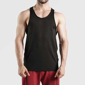 Débardeur de gym personnalisé pour hommes, musculation, fitness, sans manches, tissage tricoté, imprimé, vêtements vierges - Product Image 1