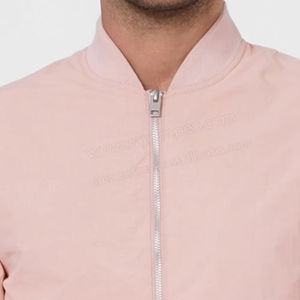 Veste bomber rose pour homme, hip-hop, de haute qualité, sur mesure, veste d'hiver, col montant, collection d'hiver, veste en tissu pour homme - Product Image 5