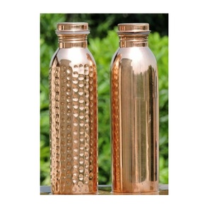 Bouteille d'eau en cuivre artisanale avec finition en émail Nouveau design pour la routine d'hydratation pour l'eau bouillante - Product Image 2