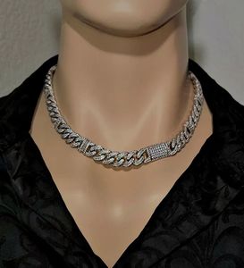 Cadena Cubana de Diseño Pesado con Diamantes Redondos Vintage, Joyería Hip Hop para Regalo de Mujer, Fiesta - Product Image 4