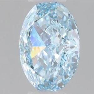 Diamante Cultivado en Laboratorio con Certificación IGI, Corte Ovalado de 2.00CT, Color Azul Fantasía, Claridad VS1, Piedra Preciosa Suelta, Precio de Fábrica al por Mayor - Product Image 3