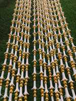 Rajnigandha Jasmine Garland Buds String Nikha dan India latar belakang pernikahan dekorasi Lilly Flower Tube Rose candi dekorasi panggung pesta