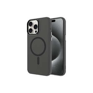 Funda Rígida Transparente Esmerilada Netzy Cool C-Pro para iPhone 15 Pro, Compatible con Magsafe - Funda Negra para Teléfono Móvil de PC - Product Image 1