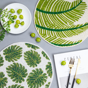 แผ่นรองจานที่เป็นมิตรต่อสิ่งแวดล้อมสไตล์ยุโรปคลาสสิกงานแฮนด์เมดแผ่นรองจานลายเปลือกหอยมุก - Product Image 5