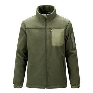 Best Selling Men's Outdoor Tactical Fleece <b>Jacket</b> Stand Collar Zipper Breathable Windproof Thermal Cold Weather Hiking 2026 - Product Image 3