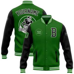 Veste universitaire sur mesure OEM en laine et cuir, vêtements d'extérieur pour équipe sportive ou style moderne à la mode - Product Image 3