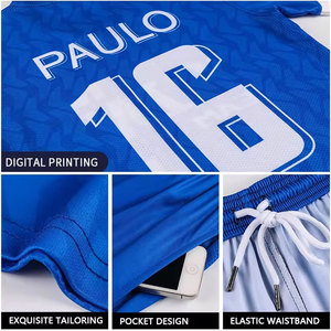 Conjuntos de camisetas de fútbol sublimación para camisetas de fútbol de práctica de hombres ropa deportiva de fútbol personalizada uniforme de equipo de fútbol 2025 - Product Image 4