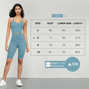 สปอร์ตบราเอวสูงผ้าสแปนเด็กซ์/ไนลอนรัดรูปเอวสูงออกแบบได้ตามต้องการใส่ออกกำลังกายขนาดพิเศษระบายอากาศได้ดีสวมใส่ได้ทั่วโลก - Product Image 6