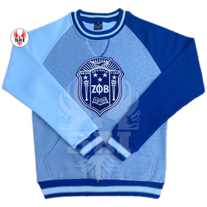Sudadera de Alta Calidad Zeta Phi Beta, Bordada en Algodón, Transpirable, Estilo Urbano, Personalizada, Cuello Redondo, Sudadera de Sororidad, Suéter Tejido - Product Image 2