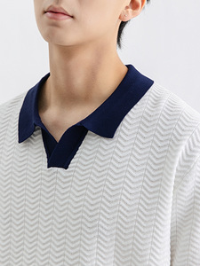 Camisa de Verano de Alta Gama para Hombre, de Viscosa/Algodón, Transpirable, Informal, Moderna, de Manga Corta, con Botones y Logotipo - Product Image 3