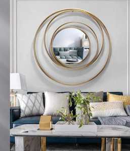 Élégant miroir mural à cadre en fer Design moderne de luxe pour chambre à coucher salon et décoration intérieure de maison vente en gros - Product Image 6