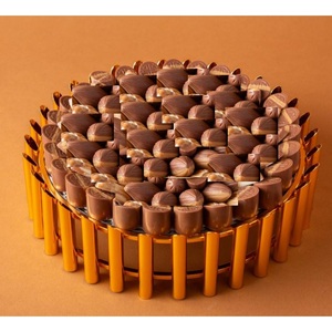 Feuille Design Chocolat Bol Argenterie Chocolat Bonbons Titulaire Chocolat Dessert Serveur Plateaux Au Prix de Gros - Product Image 4