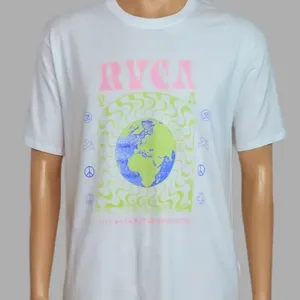 男士短袖批发高品质RVCA印花t恤印度出口商