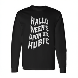 T-shirt a maniche lunghe Hubie per Halloween, abbigliamento promozionale festivo - Product Image 2