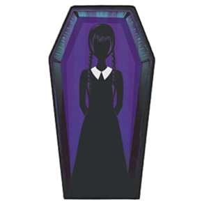 พรมเช็ดเท้าดีไซน์ทันสมัยวันพุธพร้อมลวดลายโลงศพด้านมืด - Product Image 1