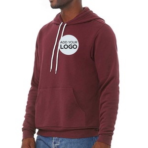Sweat-shirt à capuche oversize en molleton de coton avec fermeture éclair, uni, confortable, brodé, marque privée - Product Image 5