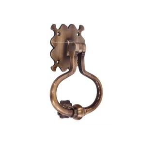 Aldaba de puerta de Metal de latón puro con diseño circular Aldaba de puerta de larga duración de alta calidad elegante para el hogar Hotel Villas - Product Image 3