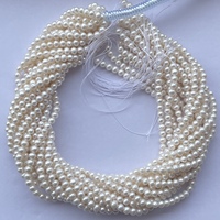 Perles de culture d'eau douce naturelles blanches de 5 mm et 6 mm, qualité AAA, certifiées IGI, coupées lisses, pour la confection de bijoux