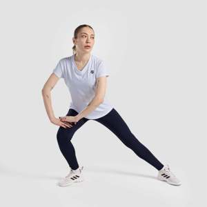 Leggings de sport taille haute Run Rise bleu marine, coupe ajustée, compression, sans coutures, en nylon/spandex, avec effet tie-dye - Product Image 4