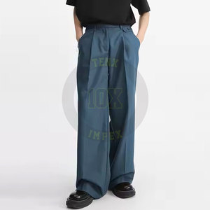 Pantalon baggy pour hommes jambe large coupe décontractée pour streetwear décontracté ou salon - Product Image 2