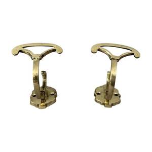 Brass wall hooks interior decor bathroom kitchen hallway decorative hardware sturdy solid rustproof wall mount storage - Product Image 2