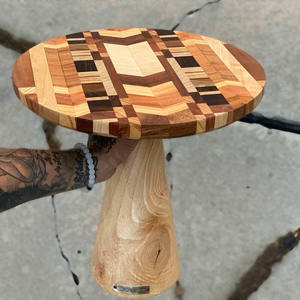 Soporte redondo de madera para Tartas con esmalte para artesanía fiesta de cumpleaños soporte para tartas 1 nivel precio barato soporte de madera para Tartas para el hogar - Product Image 6