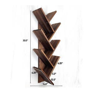 Étagère murale | Organisateur de livres | Organisateur d'étagère flottant en bois massif - Product Image 4