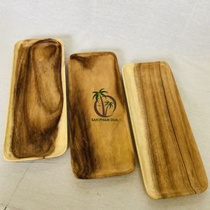 Assiette/plat en bois Saman Taille et design personnalisés de COCO-Eco Vietnam pour les ustensiles de cuisine et les voyages - Product Image 3