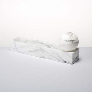 Cenicero de mármol Premium personalizable uso interior exterior diseño moderno superficie impermeable pulida para hoteles gimnasios - Product Image 2