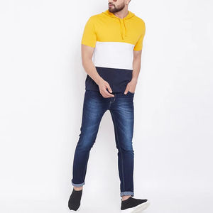 Spring and Summer Wear Men's <b>Short</b> <b>Sleeves</b> T Shirt With <b>Hoodie</b> 2025 hot sale Men's T shirts With Hooded - Product Image 2