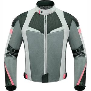 แจ็กเก็ตหนังขี่มอเตอร์ไซค์สำหรับทุกเพศอุปกรณ์ป้องกันระบายอากาศพร้อมโลโก้และดีไซน์ตามสั่ง - Product Image 3