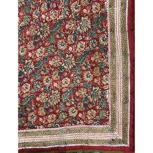 Colcha Doble de Algodón con Estampado Artesanal, Colcha Tradicional Kantha para el Hogar, Diseño de Patchwork Hecho a Mano para Verano e Invierno, para Bebés - Product Image 2