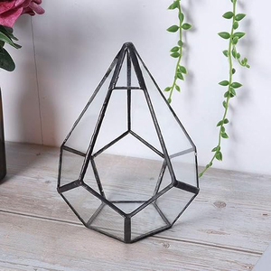 Customization <b>Geometric</b> Modern Glass <b>Terrarium</b> Stainless Glass Handmade Home Decorate Indoor Outdoor Custom Finish Tabletop - Product Image 4
