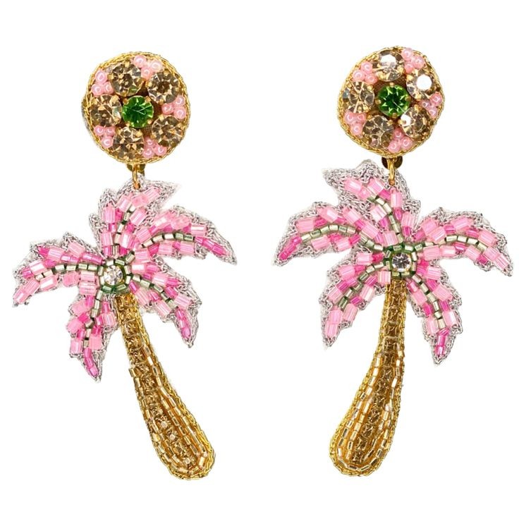 Orecchino di albero di cocco in acciaio inossidabile per le donne ragazza foglia di palma geometrica in metallo Coco Joker Ear Stud regali di gioielli per le vacanze estive  36