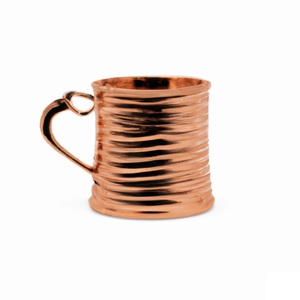 Vente chaude 100% tasse de mule de Moscou en cuivre de qualité alimentaire tasse en métal martelé solide 450ml poignée étanche approuvée - Product Image 5