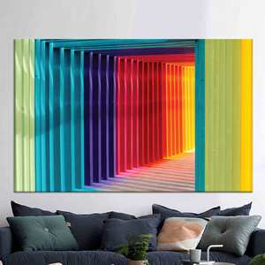 Art mural hypnotique : Œuvre d'art sur toile imprimée vibrante pour une décoration moderne, TOILE ENROBÉE - Product Image 1