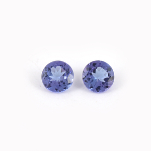 Colección de moda, tanzanita Natural de 6MM, forma redonda brillante, corte facetado, fabricación de joyas azules, piedras preciosas sueltas del proveedor - Product Image 1