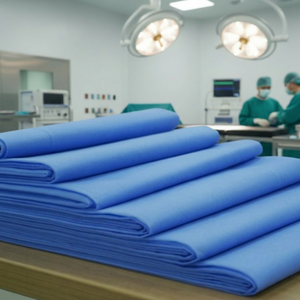 Kosite KT-SMS Nonwoven Fabric 60gsm 125 Inch <b>Laminated</b> Polypropylene Breathable Water Resistant Hospital Use - Product Image 1