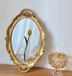 Weeding Decor - <b>Antique</b> European Decorative Mirror - Photo Prop - Product Image 1