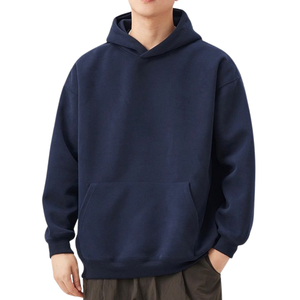 Sweat-shirt et sweat à capuche pour hommes de qualité supérieure pull équipage en détresse 100% coton perlé hiver Vintage Streetwear OEM en vrac - Product Image 5