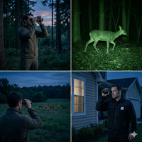 Teropong Penglihatan Malam dengan Pengukur Jarak Laser 5-20X Zoom Sytong HT-70LRF 1080P Infrared Digital untuk Berburu