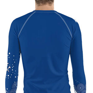 Rash Guard pour hommes à manches longues et col rond, qualité premium, design personnalisé, prix de gros usine - Product Image 3