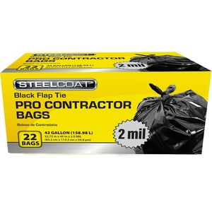 Puncture Resistant Heavy Duty Construction Trash <b>Bags</b> for Building Waste Disposal - Product Image 1