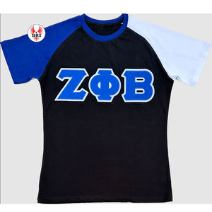 Camiseta Unisex Personalizada para Hermandad Universitaria, 300 Gramos, 100% Algodón, Diseño Sólido, Bordado en Lona, Transpirable, Estilo Casual, Uniforme - Product Image 1